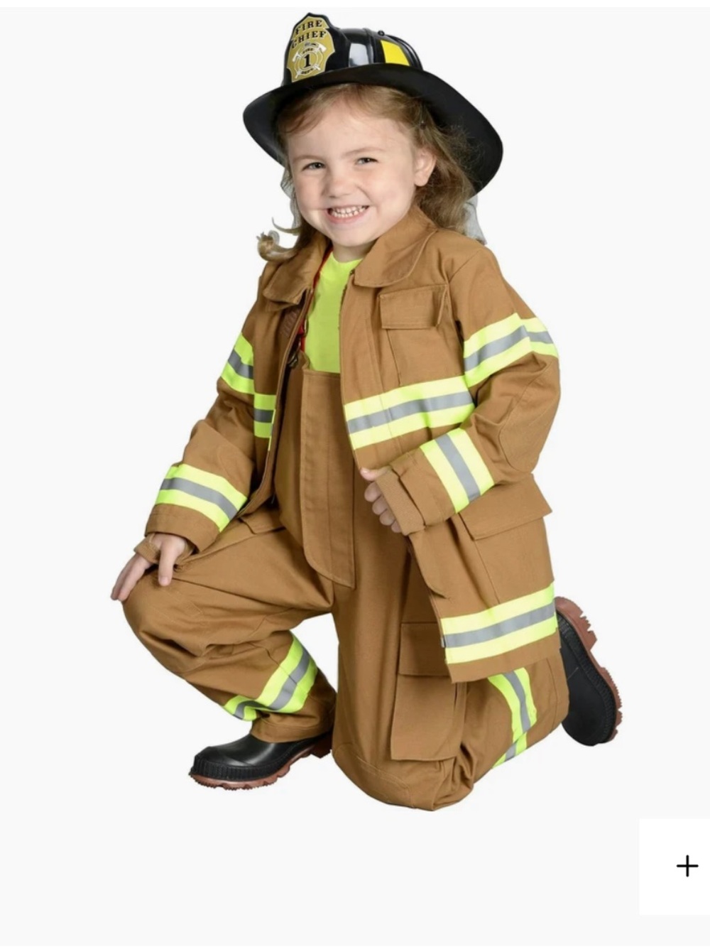 Aeromax Jr. Firefighter Costume, Tan 2-3 years